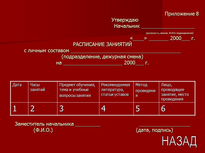 Приложение 8            